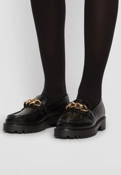 Clara Chain LoaferScarpe Senza LacciBlack Donna Scarpe Piatte W0211E002-Q11