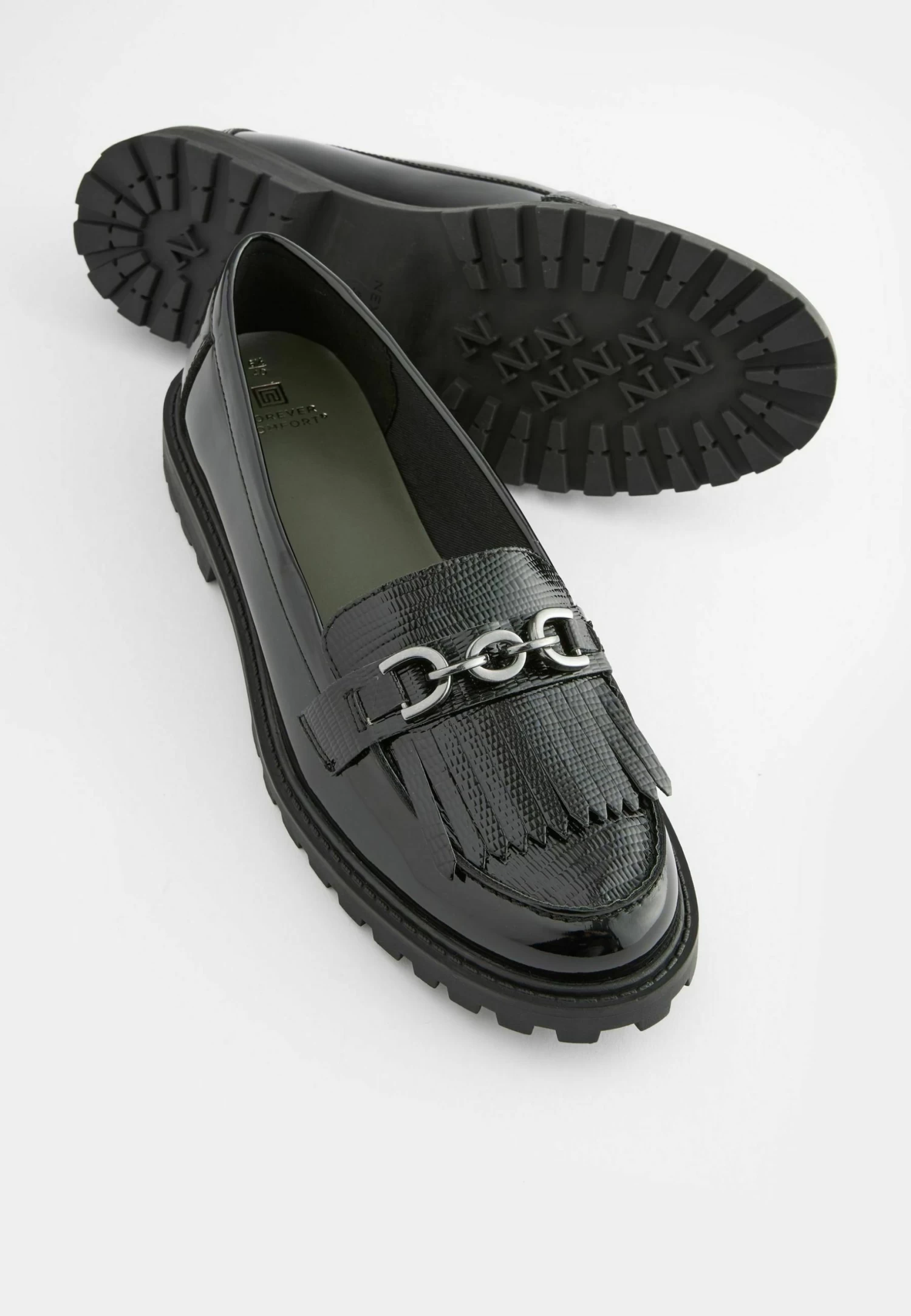 Next Forever Comfort® Chain Trim Scarpe Senza LacciBlack Donna Scarpe Piatte NX311E0AP-Q11 - immagine 6