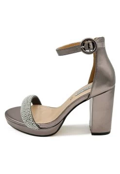 Sandali Con Tacco - Pewter