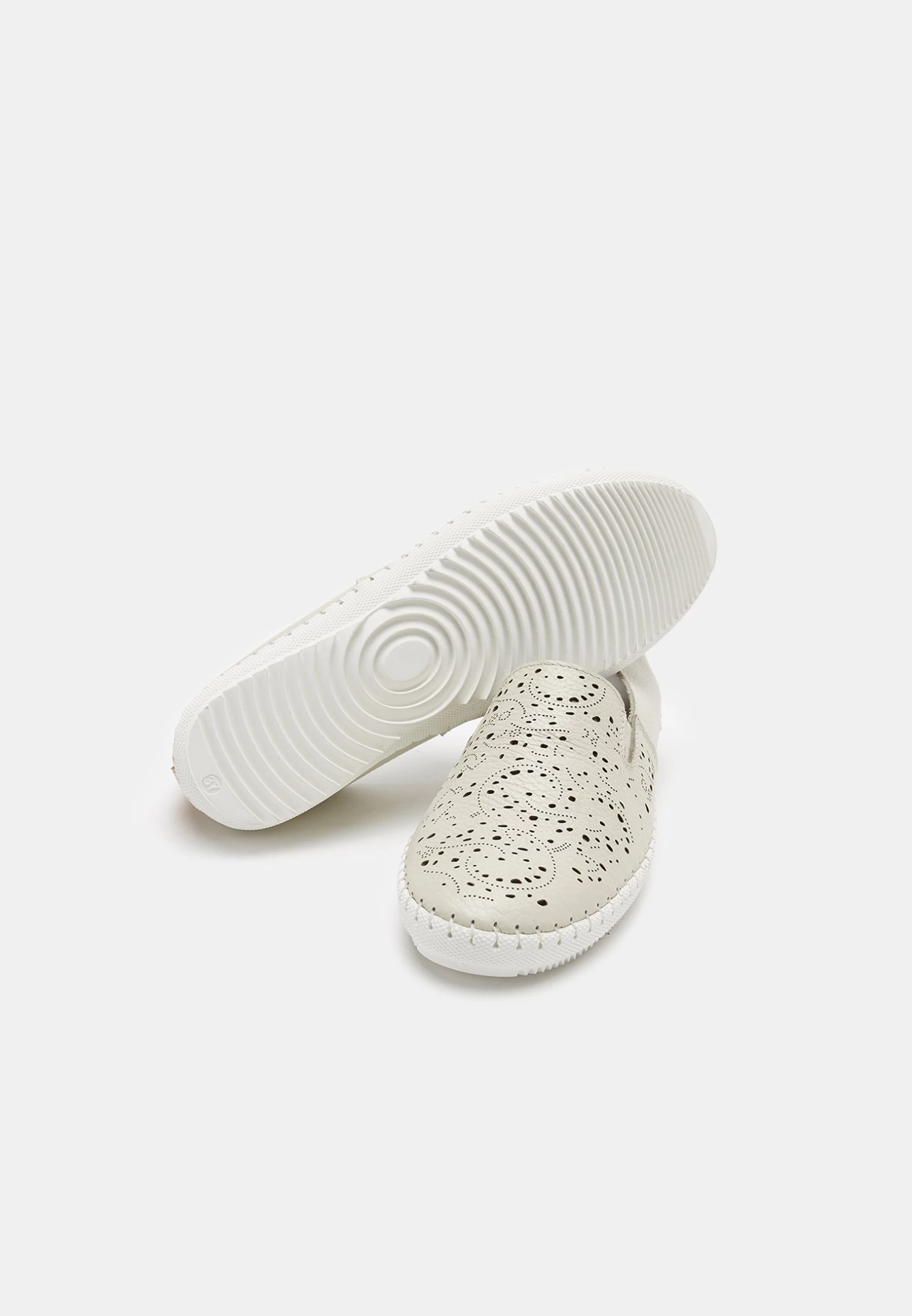 Bata In Traforata MocassiniWeiß Donna Scarpe Piatte BT911E00Z-A11 - immagine 3