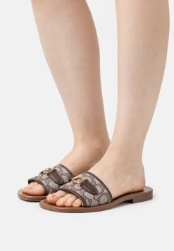 Coach Ina JacquardCiabattineMaple/Oak Donna Ciabatte E Zoccoli COH11A064-O11