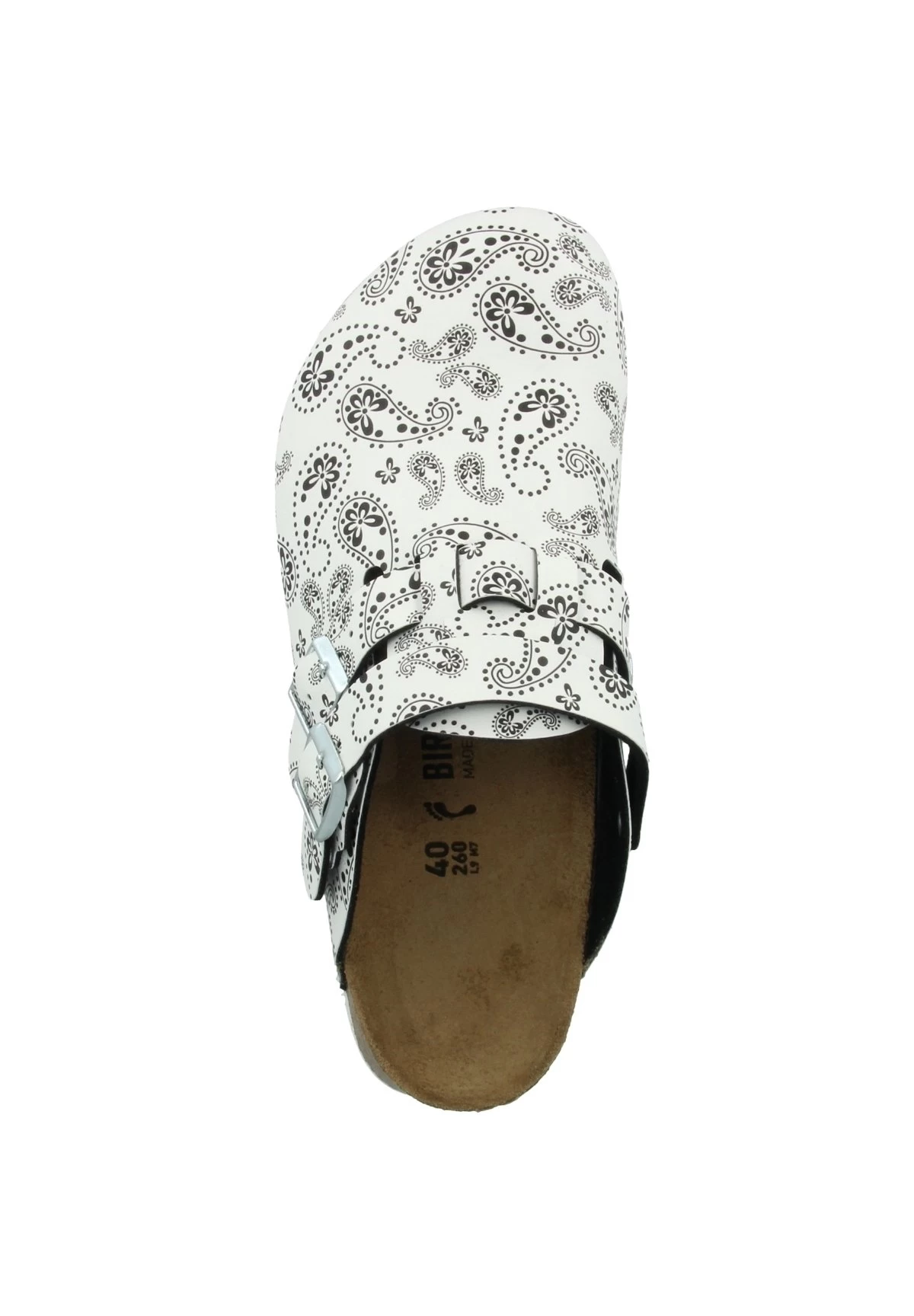 Birkenstock CiabattinePaisley Black-White Donna Ciabatte E Zoccoli BI111A0LB-A11 - immagine 2