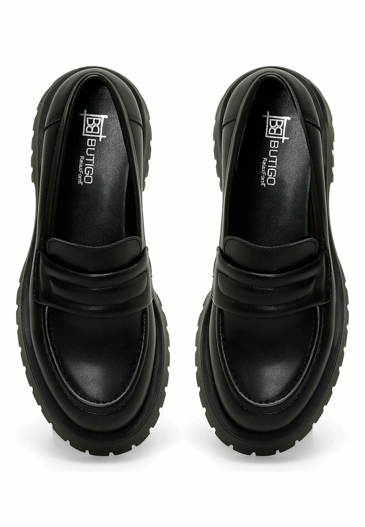 Masculine 23K-045 3PrScarpe Senza LacciBlack Donna Scarpe Piatte BUQ11E01S-Q11 - immagine 3