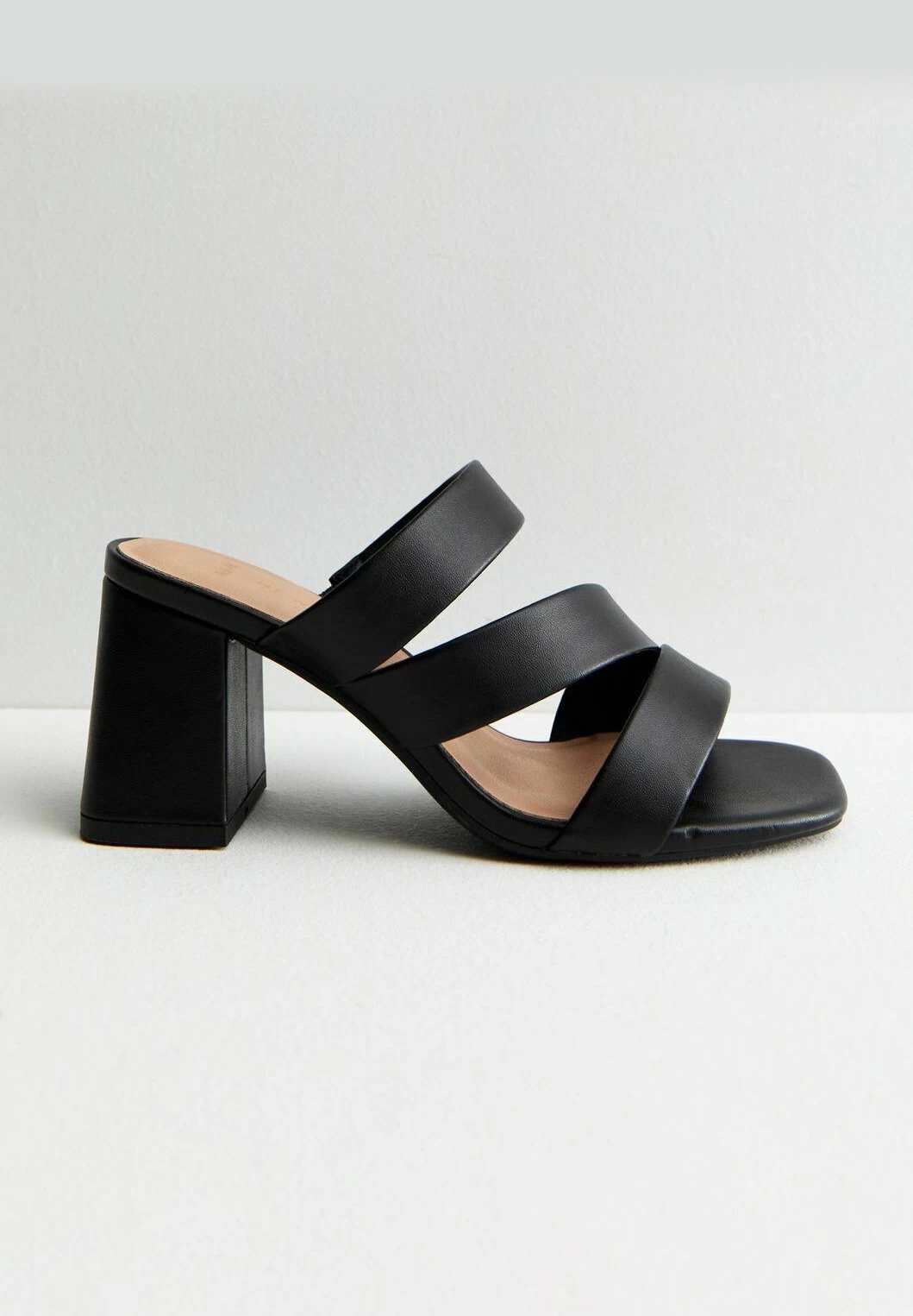 Wide Fit Asymmetric Block - Ciabattine - Black - immagine 4