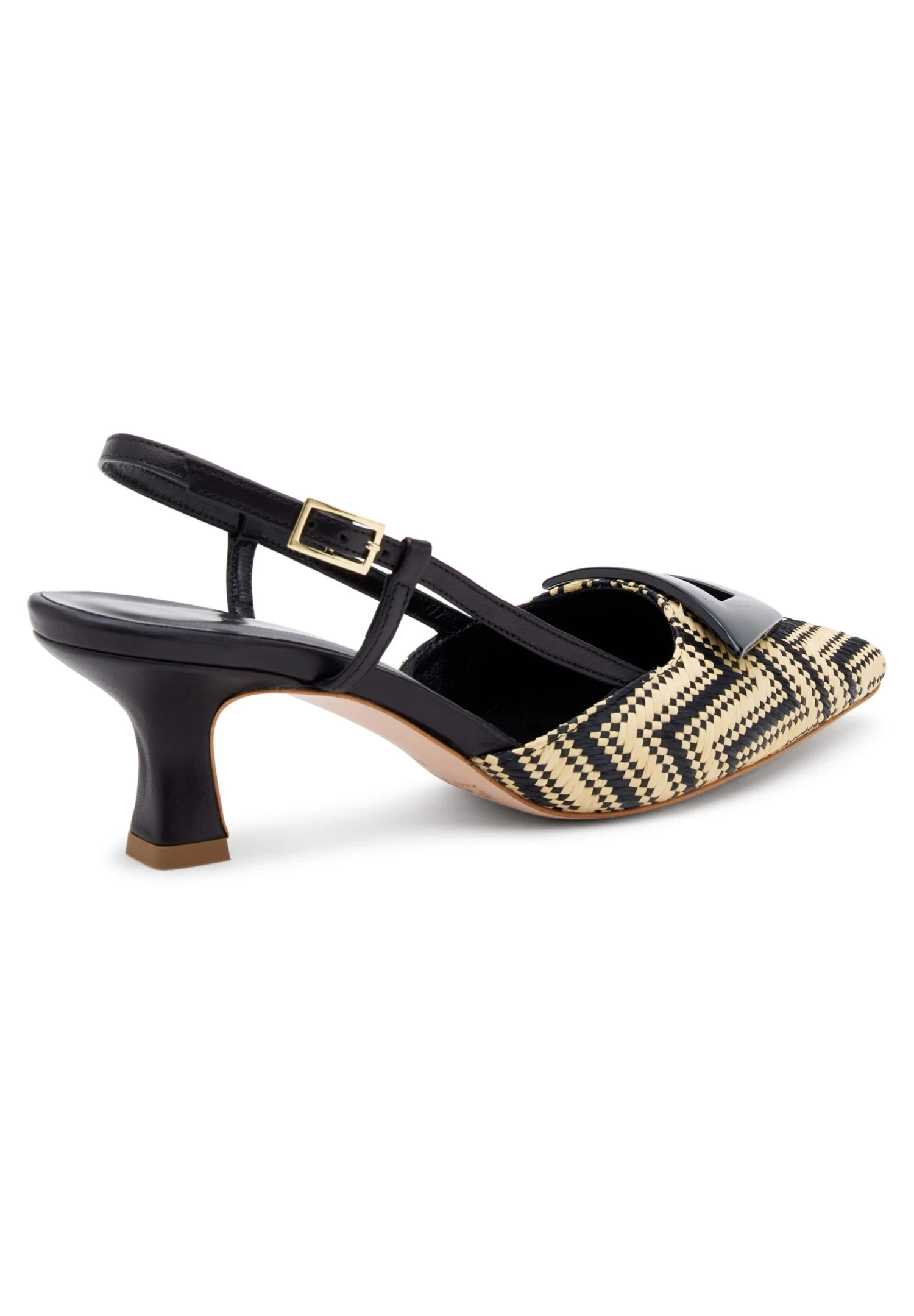 Two-Tone With Accessory - Decolleté - Black - immagine 4