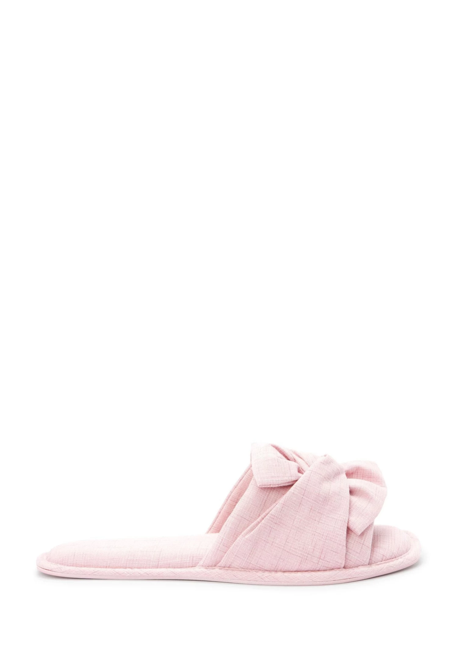 Next Linen Bow Slider SlippersCiabattinePink Donna Ciabatte E Zoccoli NX311D03N-J11 - immagine 5