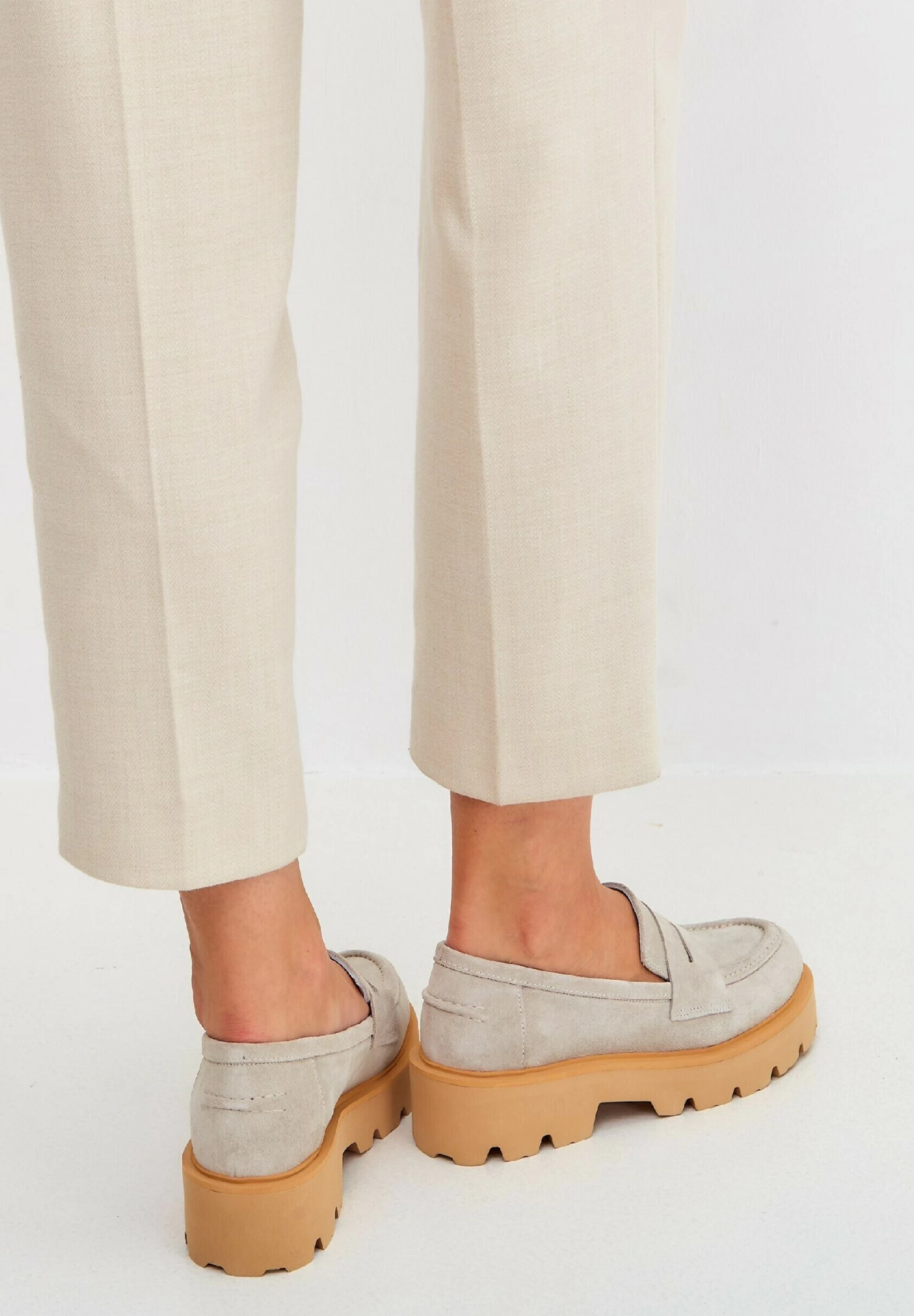 MocassiniBeige Donna Scarpe Piatte CEK11E028-B11 - immagine 6