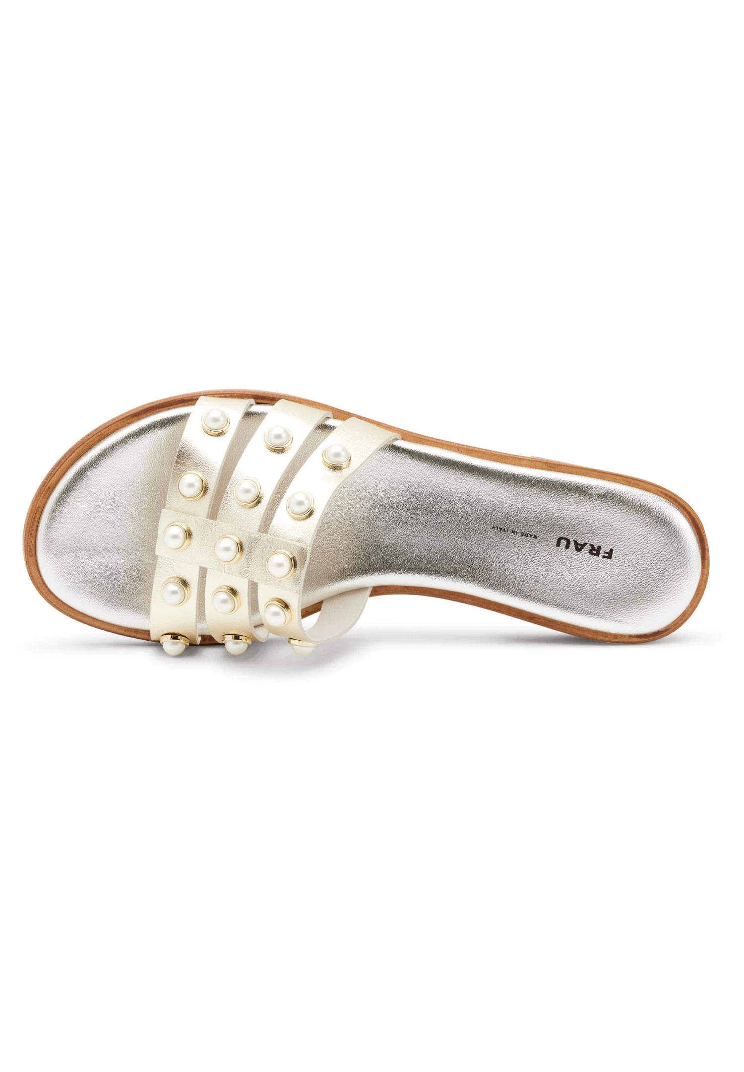 Foiled With Pearly AppliquésCiabattineGold Coloured Donna Ciabatte E Zoccoli F5J11A02Z-F11 - immagine 3