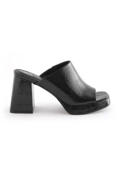 Next Forever Comfortâ® Platform Mules - Ciabattine - Black