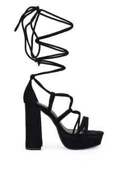 Con Tacón Y CordonesSandali Con TaccoBlack Donna Tacchi Alti B4A11A0GL-Q11