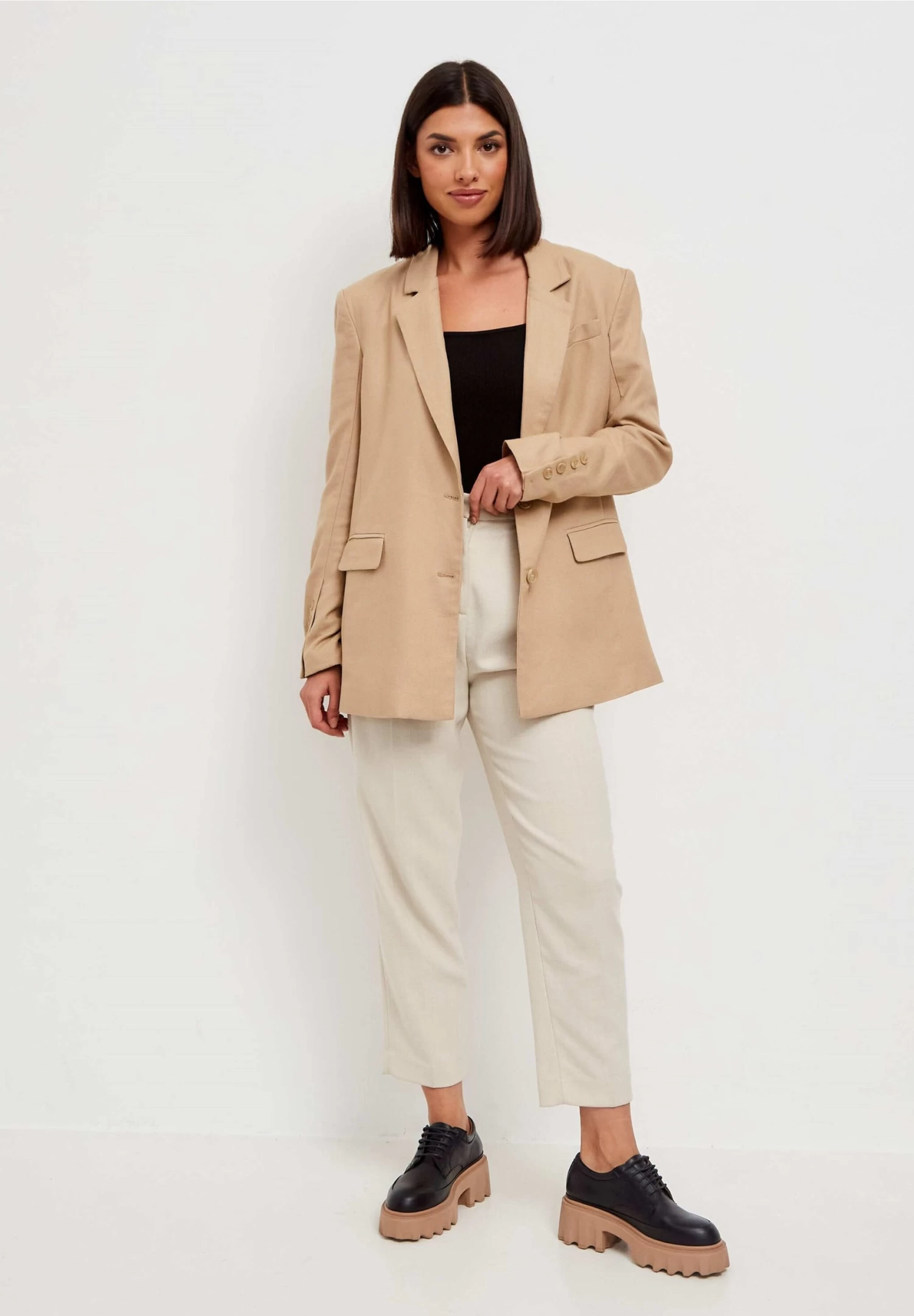 Loafers ChunkyPlattform StringateBlack Donna Scarpe Piatte CEK11E02B-Q11 - immagine 5