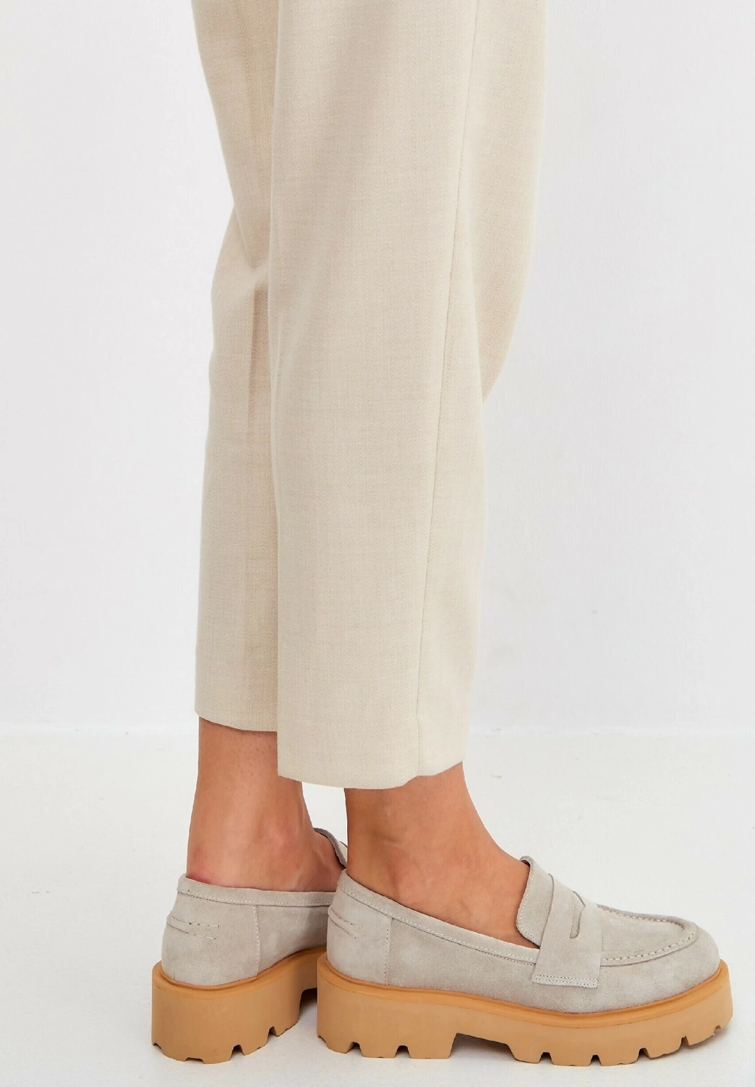 MocassiniBeige Donna Scarpe Piatte CEK11E028-B11 - immagine 2