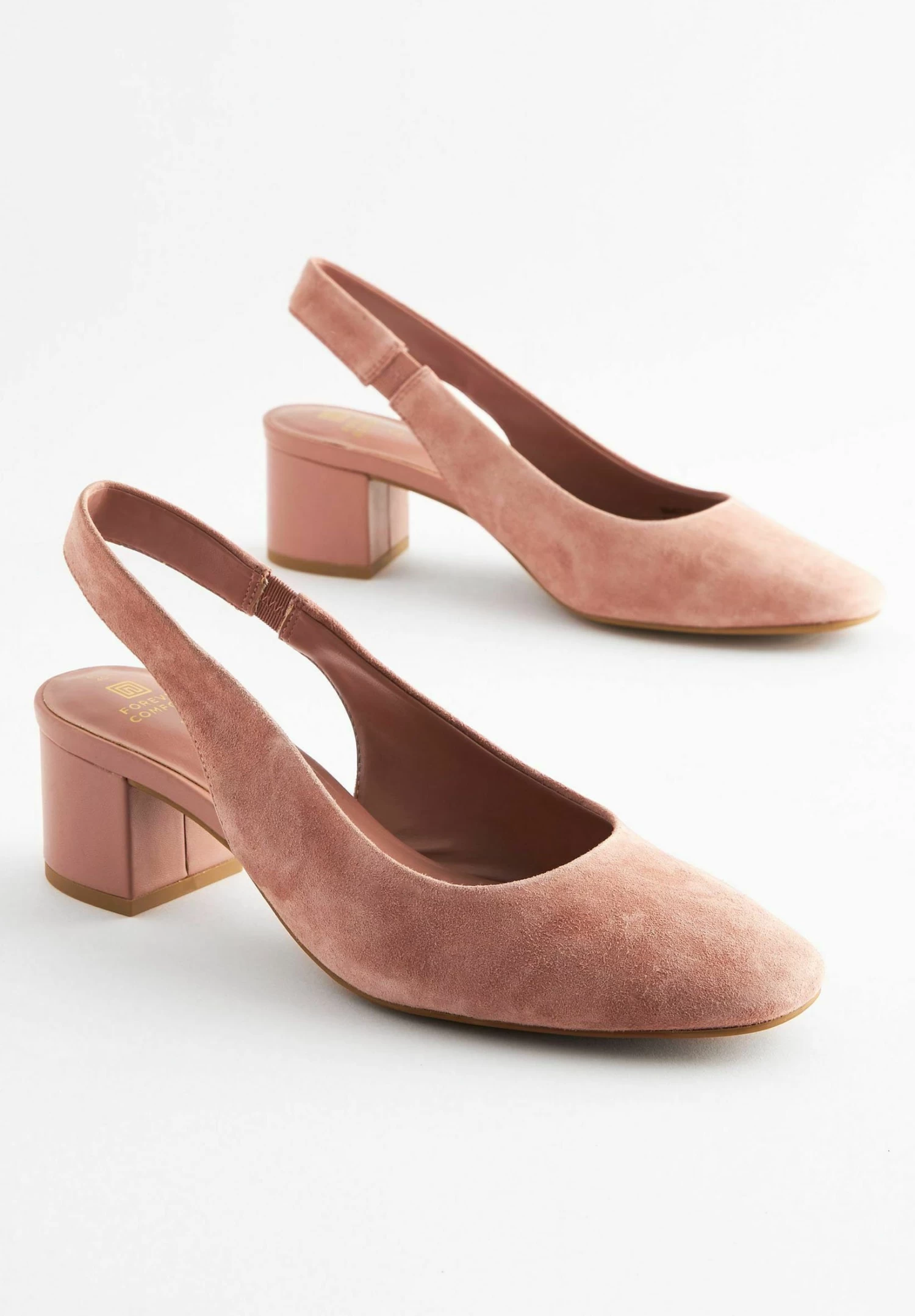 Next Forever Comfort Slingback Low Block Heels Regular Wide- Decolleté - Pink - immagine 2