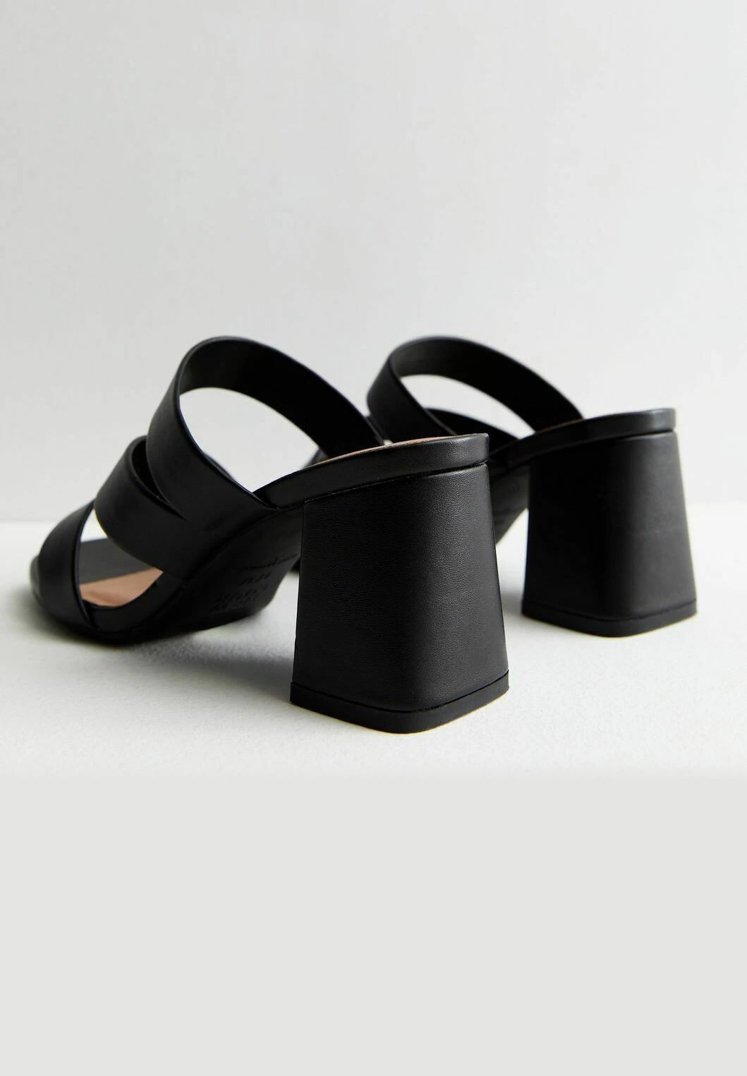 Wide Fit Asymmetric Block - Ciabattine - Black - immagine 3