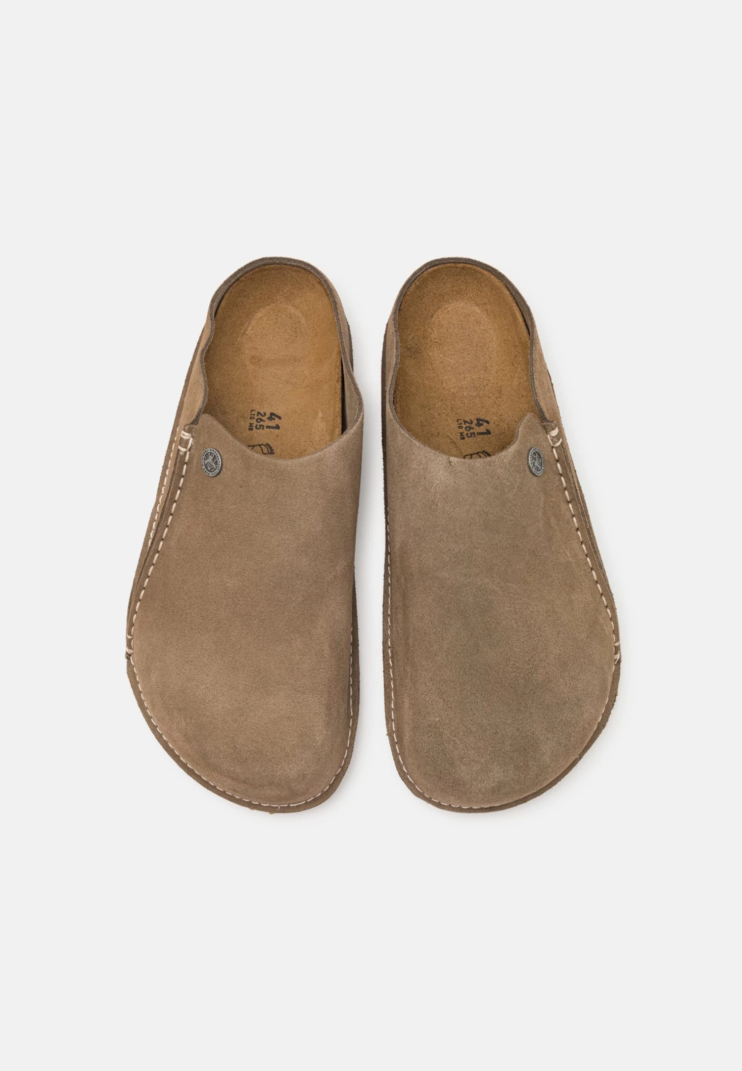 Birkenstock Zermatt Premium PantofoleGray Taupe Donna Ciabatte E Zoccoli BI115I011-B11 - immagine 4