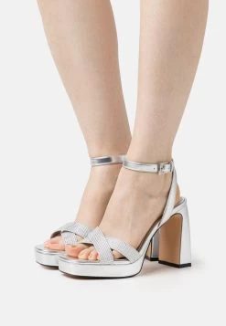 Buffalo Cherry Glam VeganSandali Con TaccoSilver Donna Tacchi Alti BU311A0XH-D11