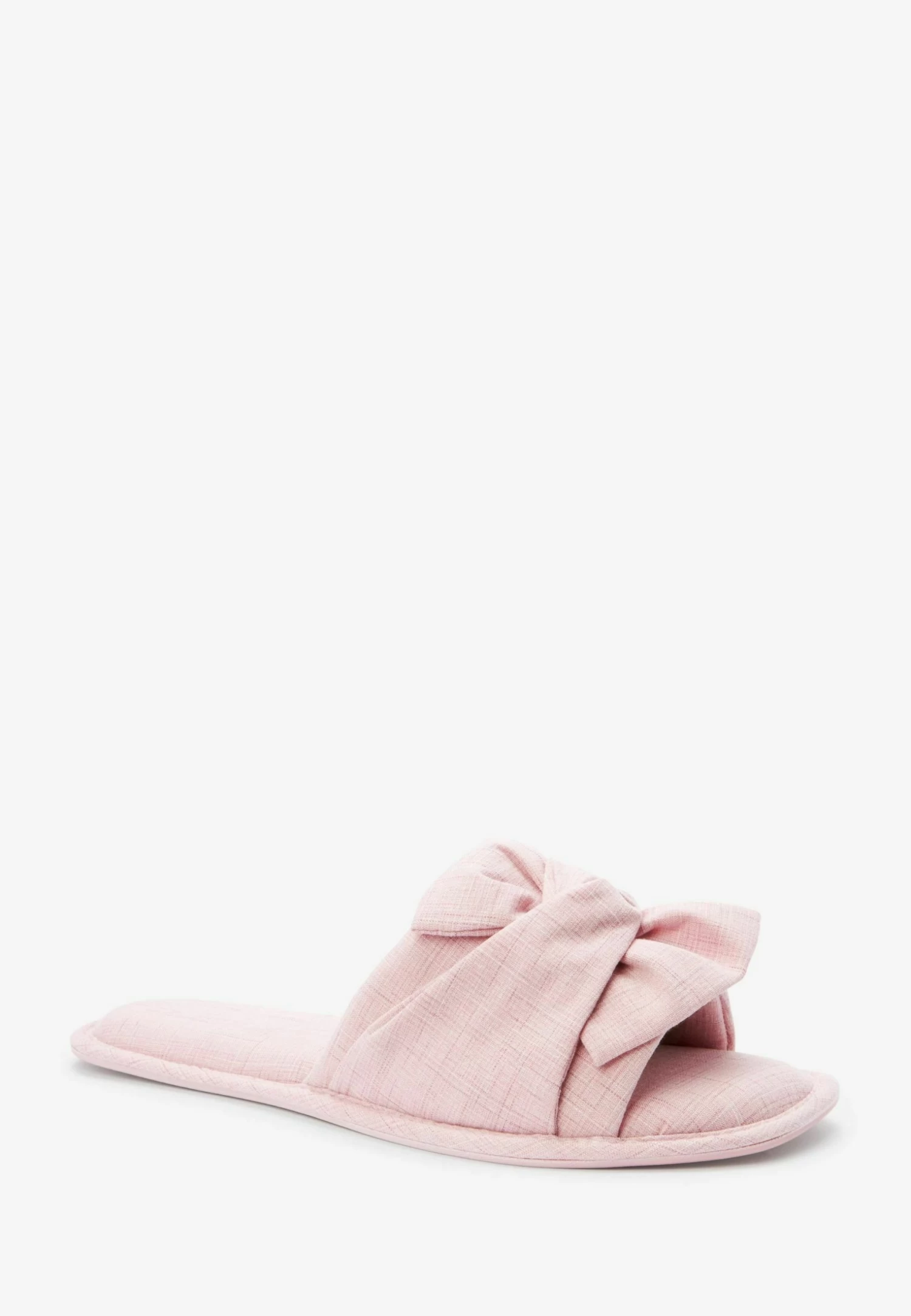 Next Linen Bow Slider SlippersCiabattinePink Donna Ciabatte E Zoccoli NX311D03N-J11 - immagine 2