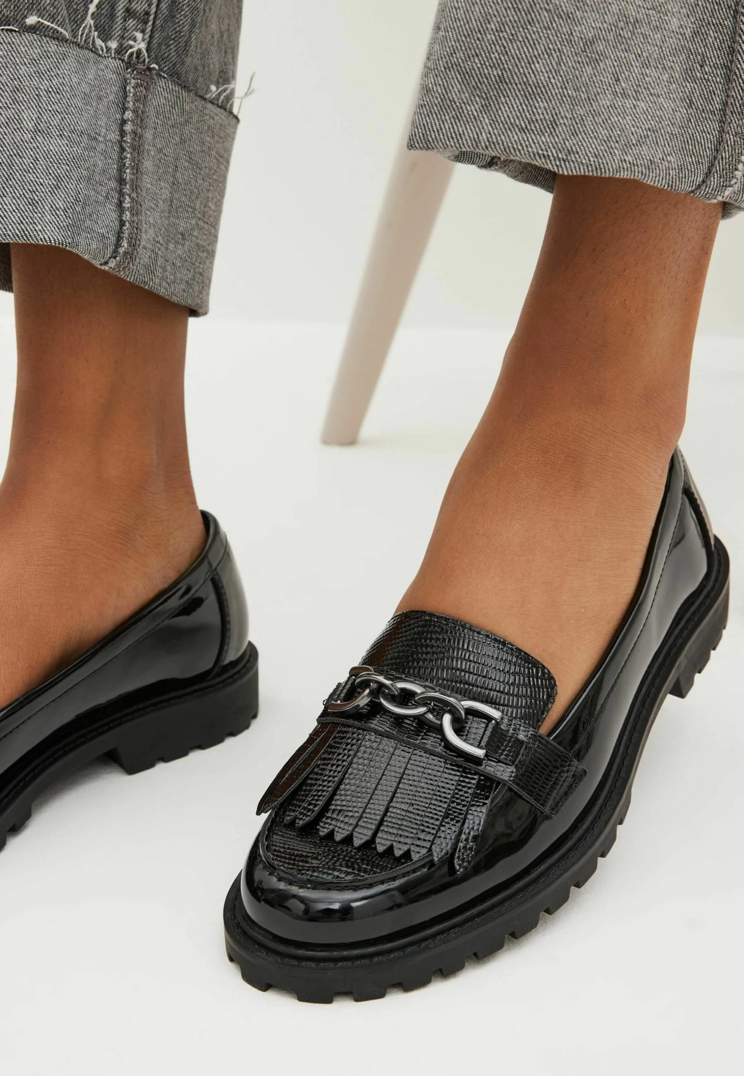 Next Forever Comfort® Chain Trim Scarpe Senza LacciBlack Donna Scarpe Piatte NX311E0AP-Q11 - immagine 2