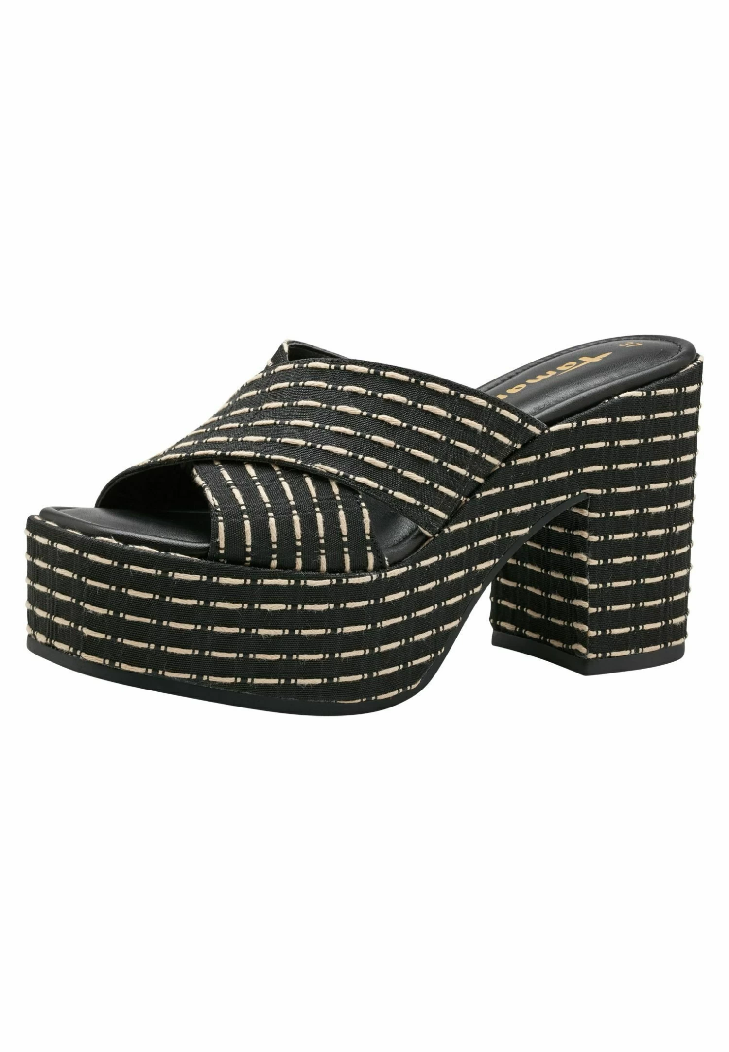 Tamaris CiabattineBlack Beige Donna Ciabatte E Zoccoli TA111A3OE-Q11 - immagine 2