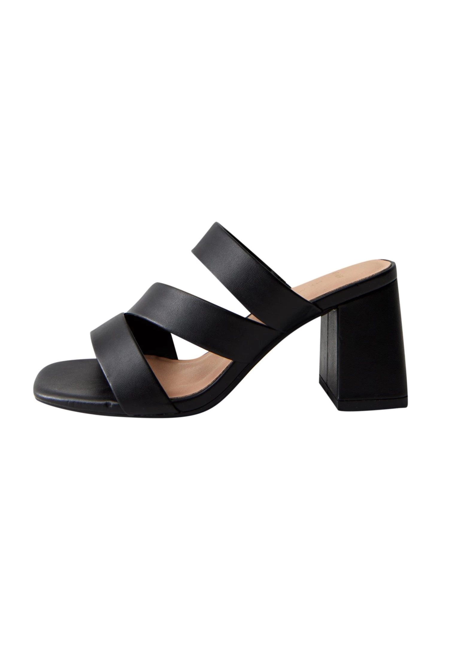 Wide Fit Asymmetric Block - Ciabattine - Black - immagine 2
