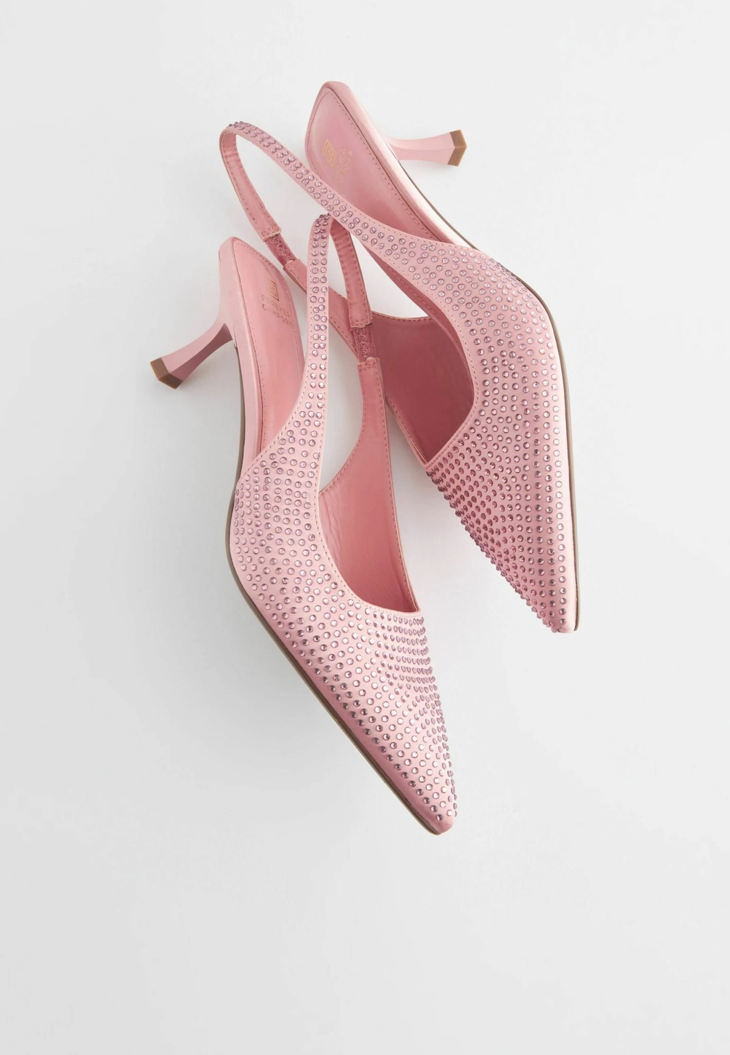 Next Forever Comfort Jewel Studded Kitten HeelsDecolletéMottled Pink Donna Scarpe Con Tacco NX311B07I-J12 - immagine 5