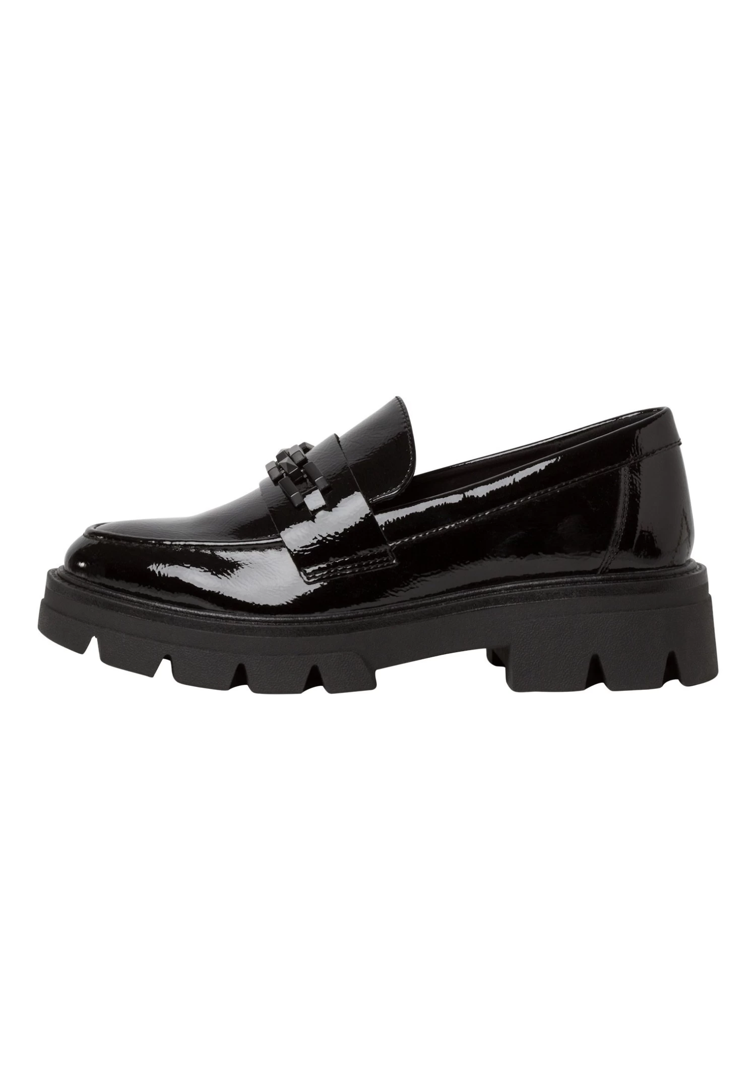 S.Oliver Scarpe Con PlateauBlack Patent Donna Scarpe Con Tacco SO211E04D-Q12