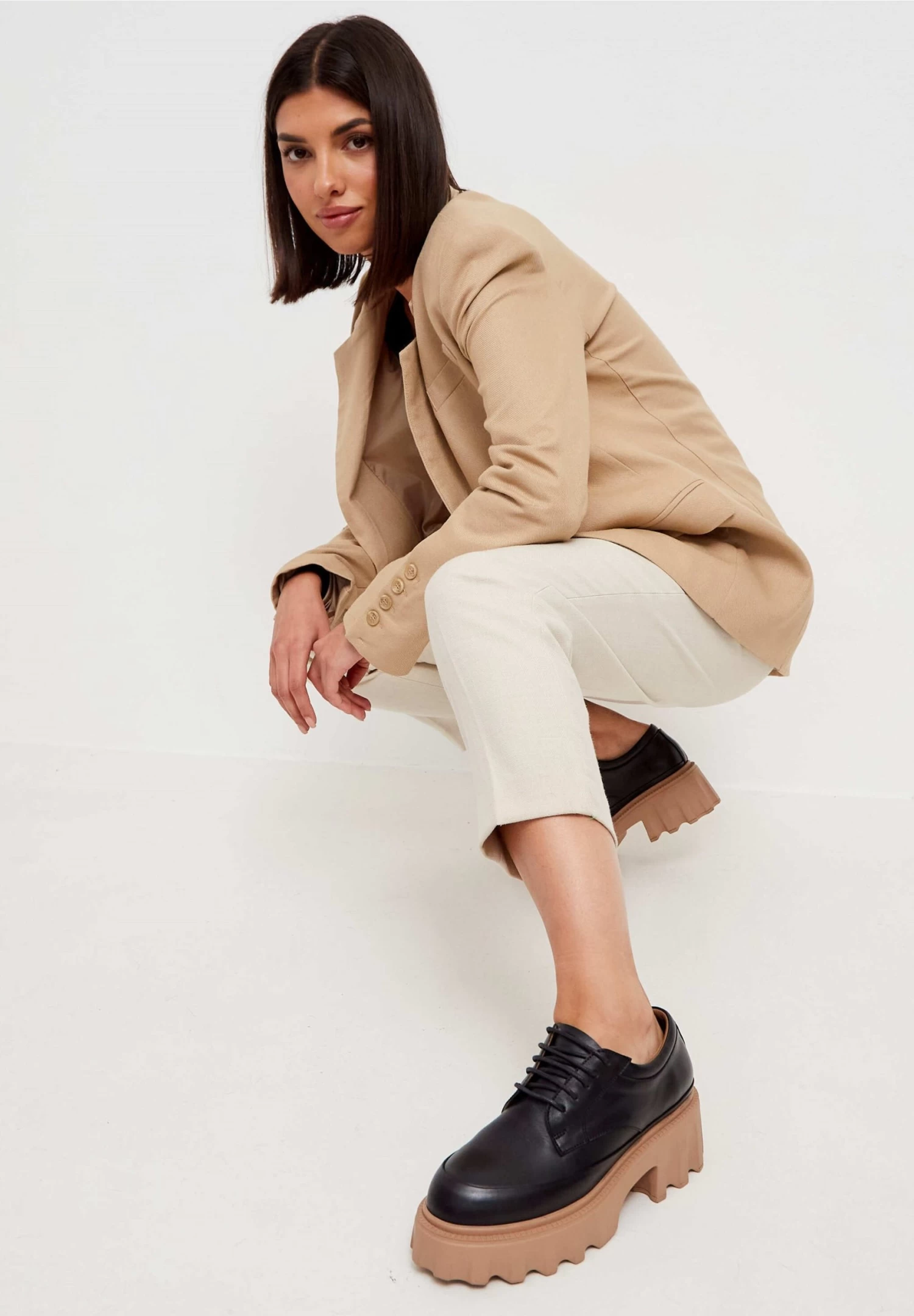 Loafers ChunkyPlattform StringateBlack Donna Scarpe Piatte CEK11E02B-Q11 - immagine 3