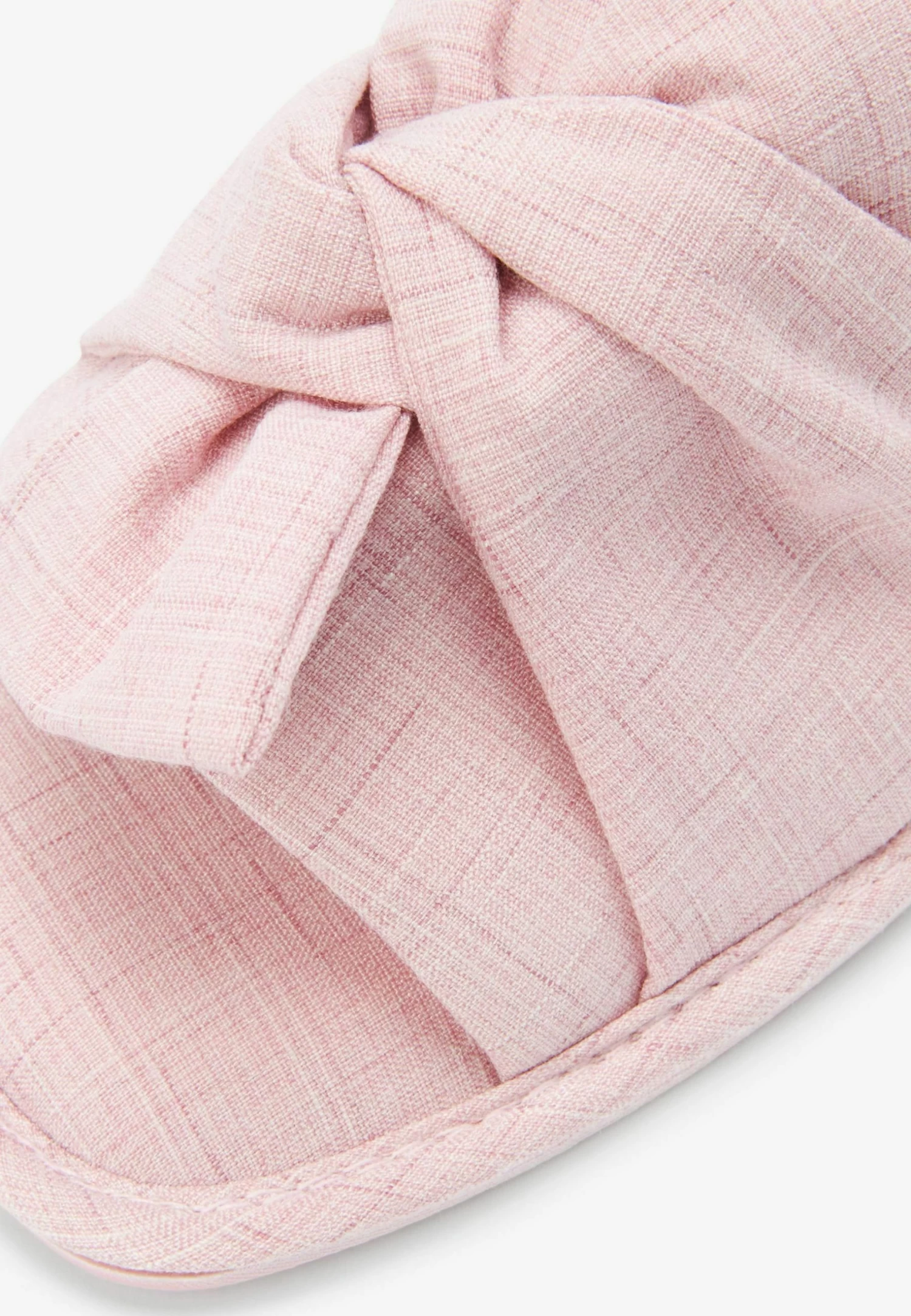 Next Linen Bow Slider SlippersCiabattinePink Donna Ciabatte E Zoccoli NX311D03N-J11 - immagine 4