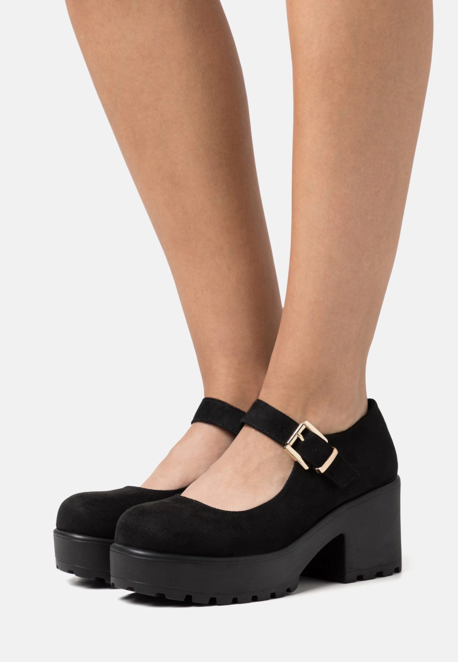 KOI FOOTWEAR Vegan Tira Classic Mary JanesScarpe Con PlateauBlack Donna Scarpe Con Tacco KOF11B002-Q16